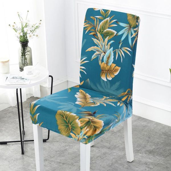 

chair covers elastic multicolor printing dining slipcover modern removable anti-dirty stretch cover for room banquet