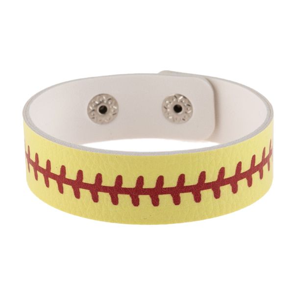 Softball Baseball Fußball Basketball Fußball American Flag Armband Schmuck | Authentische Leder-Kugelstiche