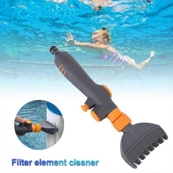 

pool & accessories spa filter jet cleaner tub water wand handheld cleaning brush swimming flushing tool