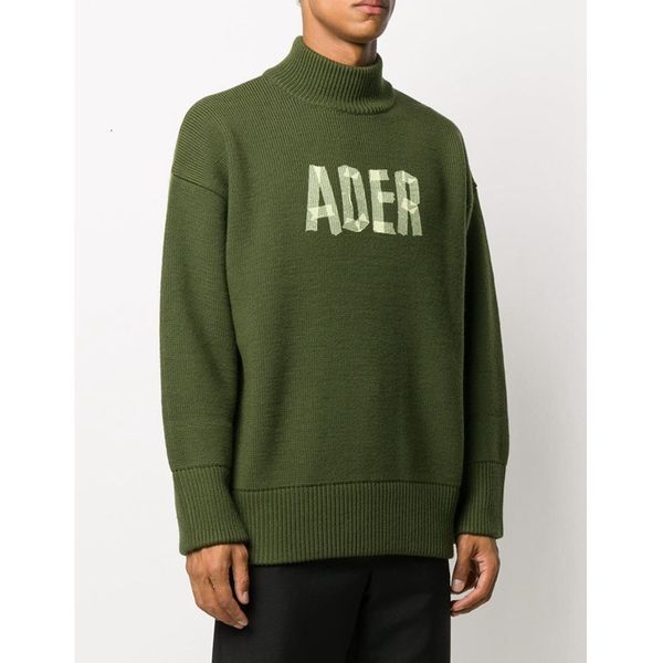 

2021 20fw new ader men women quality letter high collar sweater sweatshirts lpr6, White;black