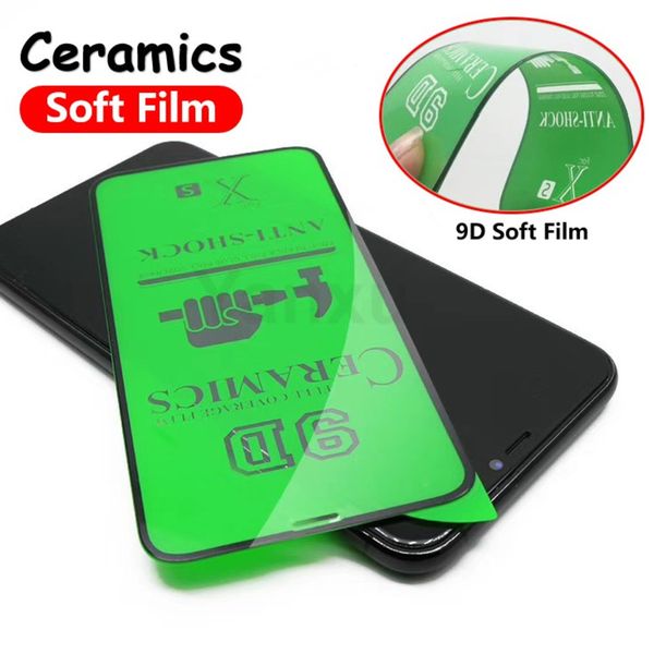 

full cover soft ceramic film for iphone 12 mini 11 pro xr xs max x 8 7 6s plus se 2020 9d explosion proof screen protector