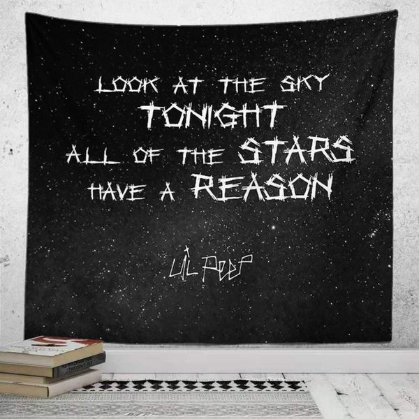 

tapestries black white wall tapestry abstract aesthetic quotes hanging living room bedroom gothic decor blanket home decoration