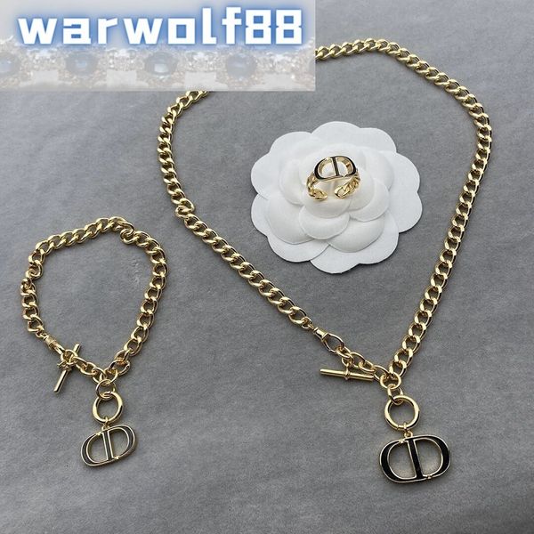 

luxury jewelry designers women's dijia necklace 2021 hanfan senior fashion cd gold bracelet classic accessories, Golden;silver