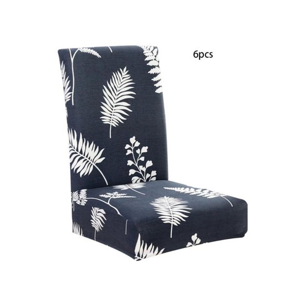 

chair covers 6pcs home office computer seat cover anti-pollution dining one-piece elastic