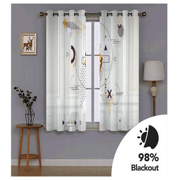 

curtain & drapes customize modern living room curtains luxury geometry blackout bedroom home decoration