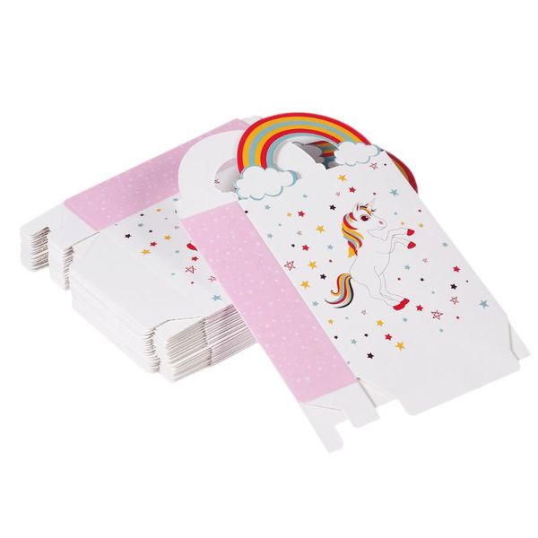 

6 pcs 16.5x11cm candy boxes pattern candy holders chocolate gift treat boxes papaer bags treat bags wedding party favors