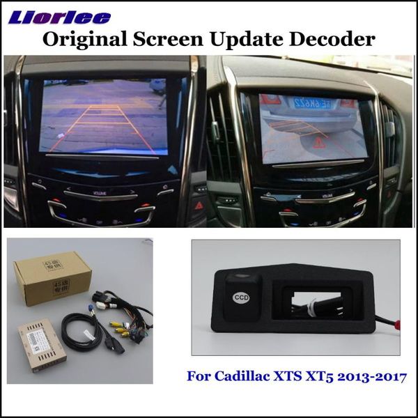 

car rear view cameras& parking sensors backup camera for xts xt5 2013 2014 2021 reversing cam full hd ccd decoder