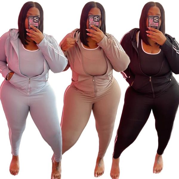 

women's two piece pants plus size sweatsuit for women 2021 winter hoodie jogger sets long sleeve thick tracksuit outfits, White