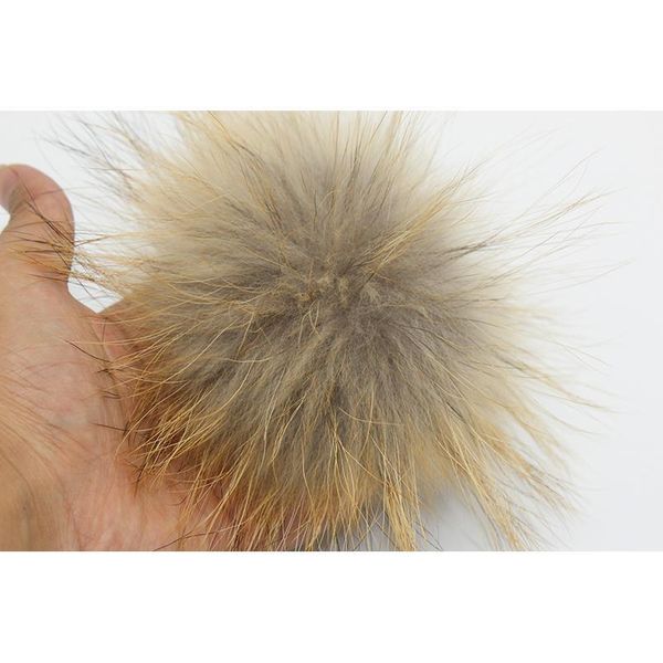 

dankeyisi 3 pcs real fur pompoms 14-15cm diy sliver fox raccoon fur pom poms balls natural fur pompon for hats ba jllond