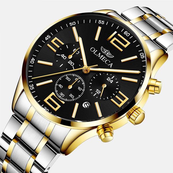 

mens watches waterproof quartz watch men male clock stainless steel business wristwatch relogio masculino, Slivery;brown