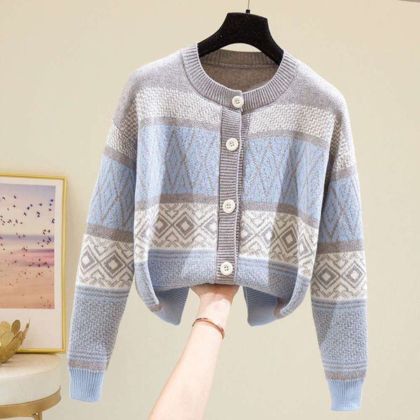 

spring and autumn 2020 new winter sweater coat loose outer wear short knitted cardigan lazy wind top, White;black