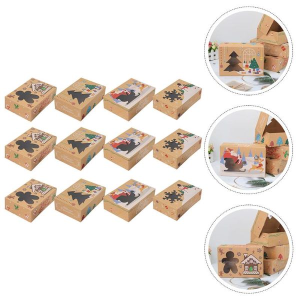 

gift wrap 12pcs christmas box packaging packing wrapping