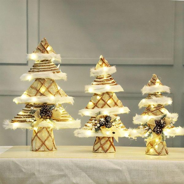 

christmas decorations creative led luminous tree deskornaments party holiday decoration gift