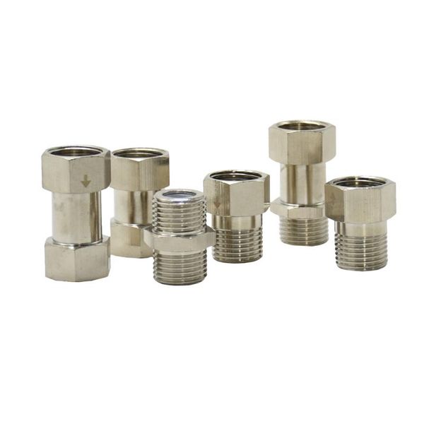 

brass 1/2" bsp male female thread check valve threaded connector one way non-return valve for water tank water heater toilet 1pc