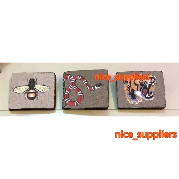 

fashion men/womens genuine leather purses famous brand short wallets printing animal pattern purse wallet with box bags, Red;black