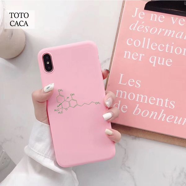 

thc molecule (green) phone case for huawei p20 p30 p40 lite p20 p30 pro lite case soft phone cover
