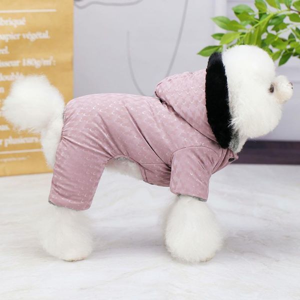 

dog apparel pet hooded jumpsuit for small large cat puppy soft warm winter hoodies sweater pajamas cold weather outfit jacket