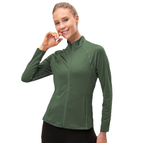 

yoga outfit fall/winter long-sleeved sports tight-fitting fitness clothes stretch and quick-drying running sweatshirt women