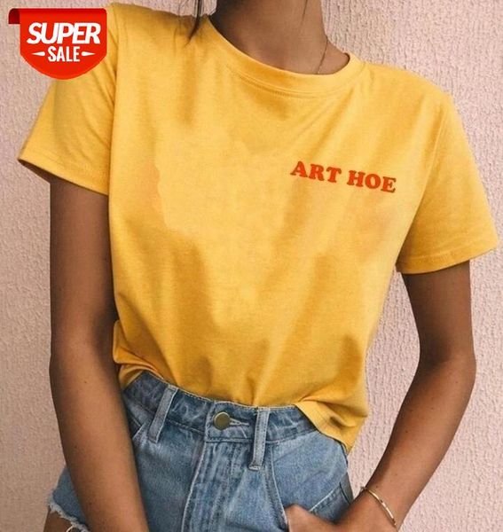 

sunfiz YF Art Hoe Graphic Print Unisex T Shirt Short Sleeve Fashion T Shirt Crew Neck Yellow Women Cotton Art #2U5s, White