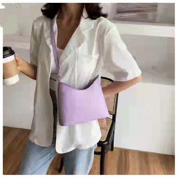 

waist bags high-quality pu leather women's crescent bag, fashionable solid color single shoulder messenger versatile small square bag