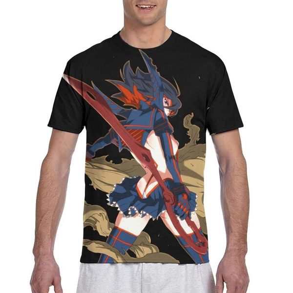 

men's t-shirts kill la shirt ryuuko matoi short sleeve t-shirt, White;black