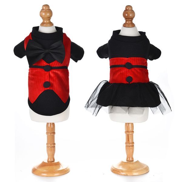 

autumn and winter pet clothing noble evening drs fashion dog meow