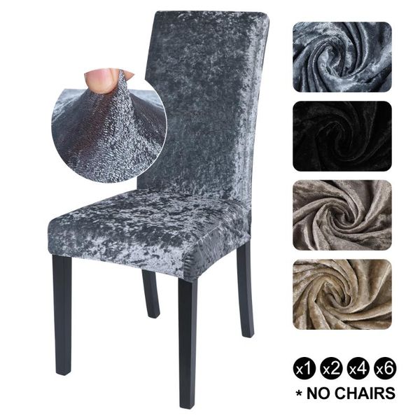 

washable removable spandex stretch elastic dining chair velvet anti-dust cover slipcovers protect home furniture decor covers