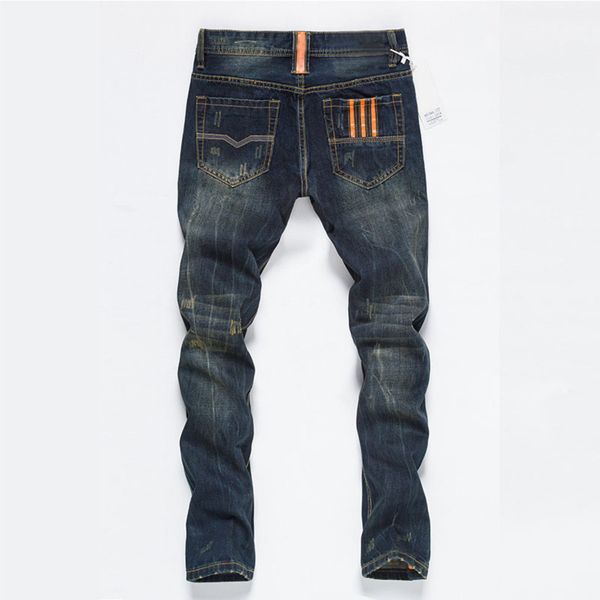 

premium men's jeans, casual street cloth, fashion, straight and tight, Blue