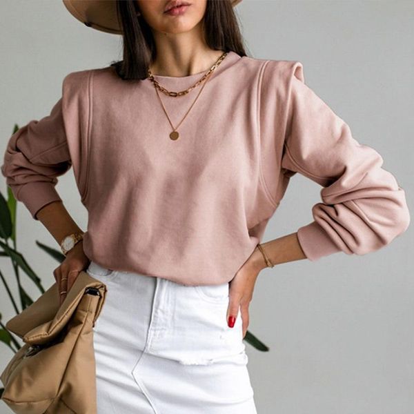 

women's hoodies & sweatshirts patchwork sweatshirt o-neck long sleeve pink female 2021 spring fashion sweet korean casual pullover, Black