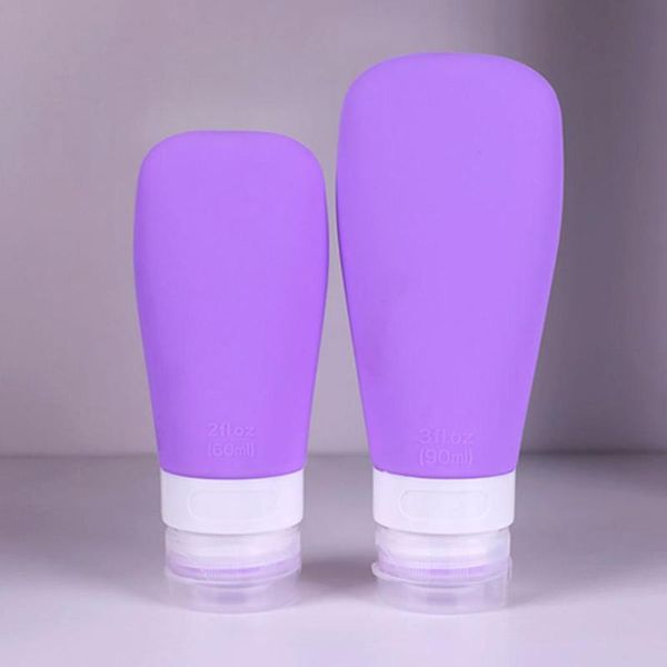 

3pcs silicone toiletries conditioner lotion soap liquid holder travel bottle set lightweight, very suitable for outdoor travel.