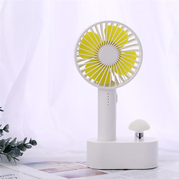 

electric fans usb portable fan with led light 5 speeds noiseless rechargeable handheld air cooling conditioner for home outdoors