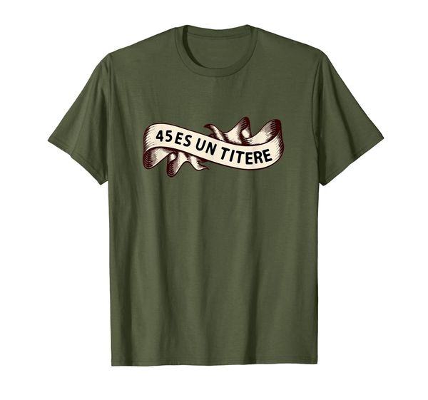 

45 es un titere fake president seal t-shirt, White;black