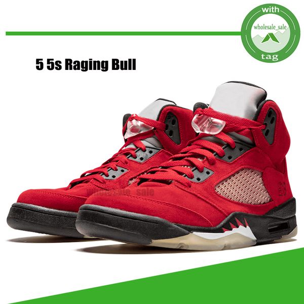 

5 raging bull mens basketball shoes anthracite bluebird metallic silver michigan oreo fire red wings 5s island green orange peel white black