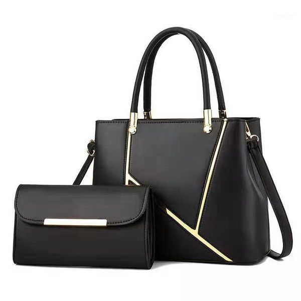 

evening bags purses and handbags luxury women bag 2021 large capacity leather shoulder female classic 2 piece set tote