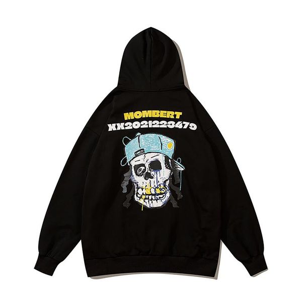 

men's hoodies & sweatshirts men streetwear hoodie graphic hooded sweatshirt cotton pullover, Black