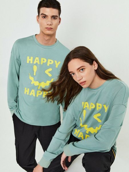 

1pc letter and cartoon graphic drop shoulder tee a6rx#, White;black