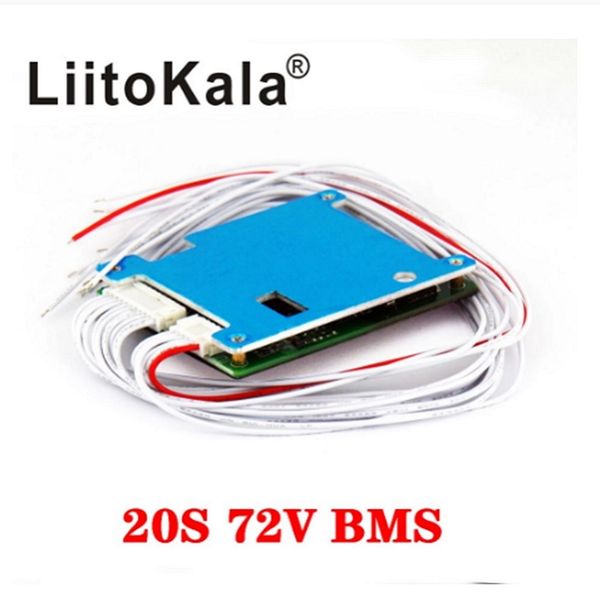 

liitokala 20s 72v e-bike li ion battery bms 18650 bms 30a battery bms charging voltage 54.6v with balance