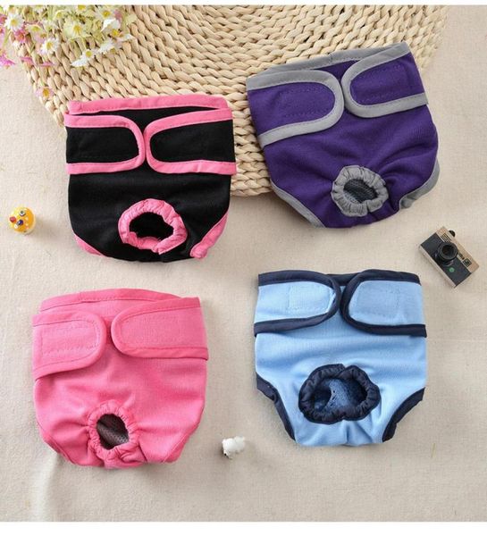 

dog apparel washable female underwear puppy physiological sanitary shorts pee diaper briefs for small to large girl dogs