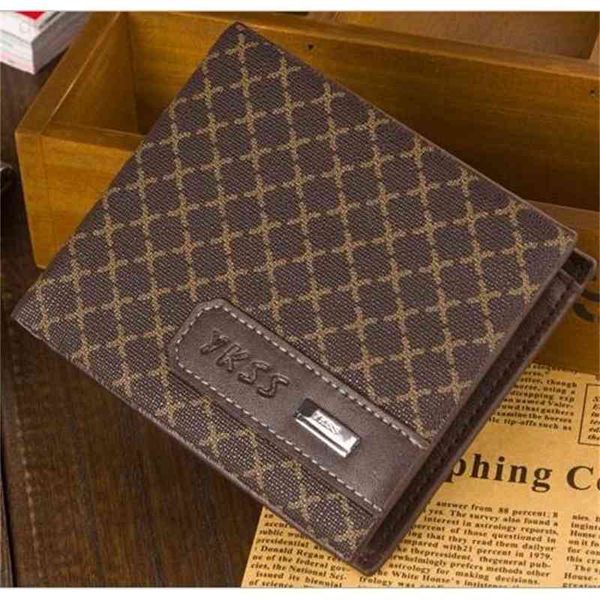 

wallet men's s japanese and korean short fashion young leisure trend, Red;black