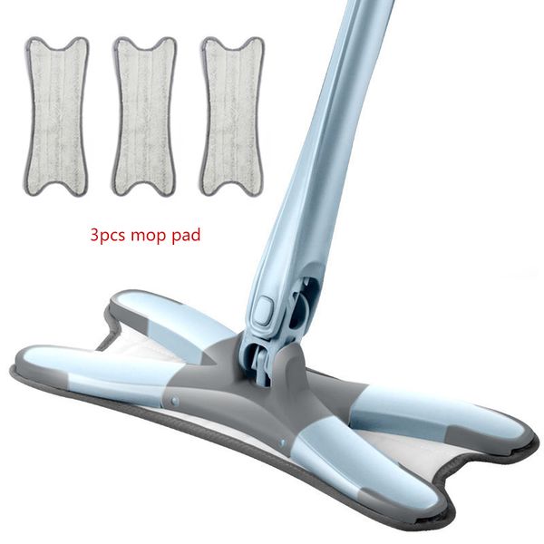 

congis manual hand wash flat floor squeeze mops for house cleaning x type mop with microfiber pads kitchen cleaning tools