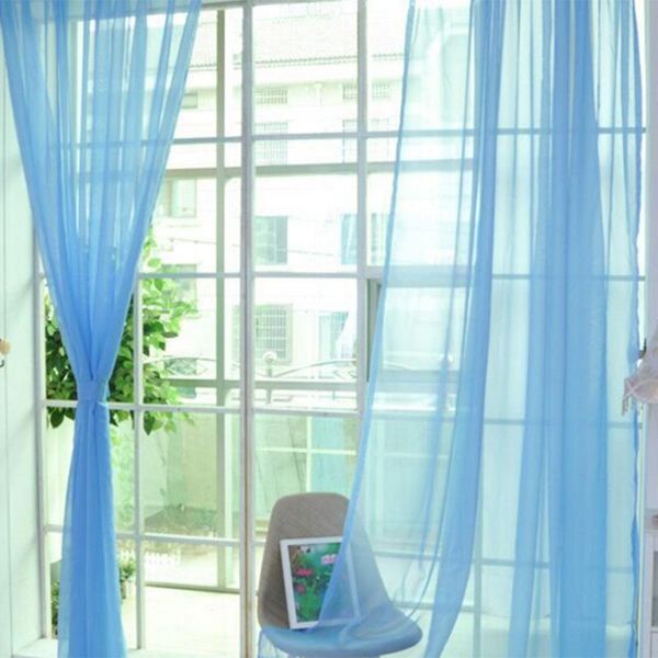 

curtain & drapes transparent living room tulle window valance door divider drape decoration curtains on the windows