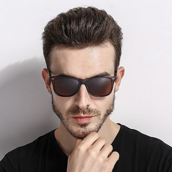 

gm07 luuer d731 fashion frame sun glasses cycling sports driver polarized sunglasses for men eyewear yellow, White;black