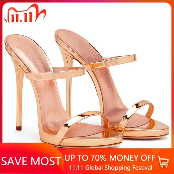 

sandals women stiletto thin high heel slide sandal bridal evening party dress shoe fashion concise ball summer lady 2-chc-12, Black