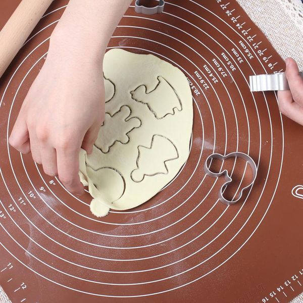 

rolling pins & pastry boards non-stick large silicone baking mat fondant scale dought kneading dough pad kitchen cooking