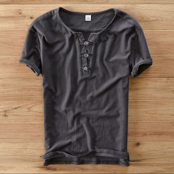 

2021 new italy chinese style cotton t shirt summer short sleeve casual men t-shirt brand fashion tshirt mens slim elastic camisa vz49, White