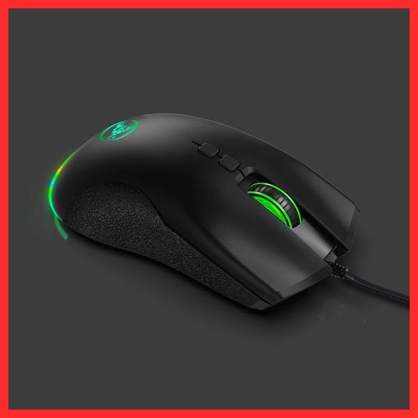 

mice computer mouse gamer ergonomic gaming usb wired game 6 keys mause 6400 dpi 7 button adjustable luminous programming