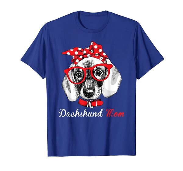 

Dachshund Mom Shirt for Doxie Wiener Lovers-Mothers Day Gift T-Shirt, White;black