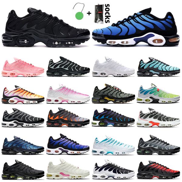 

plus tn men running shoes outdoor sneakers atlanta kaomoji triple white volt red black gradient oreo hyper blue web crater sports women trai, White;red