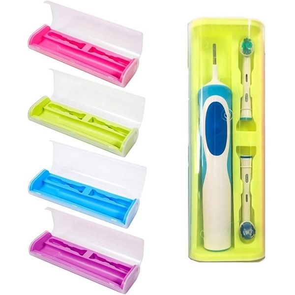 Portátil Toothbrush Holder Acessórios do banheiro Caixa elétrica Caixa de armazenamento de viagem Y6Y0017 210922