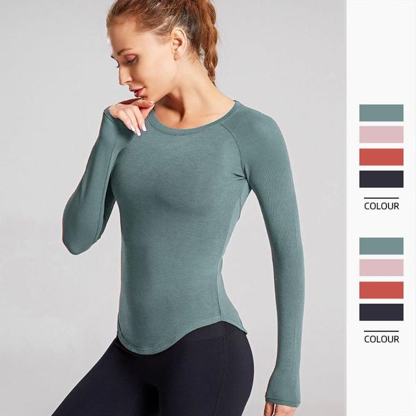 

seamless yoga shirt back straps sport shirt women long sleeve crop women gym sport fitness workout shirts, White;red